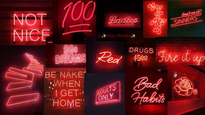 Red Neon Aesthetic